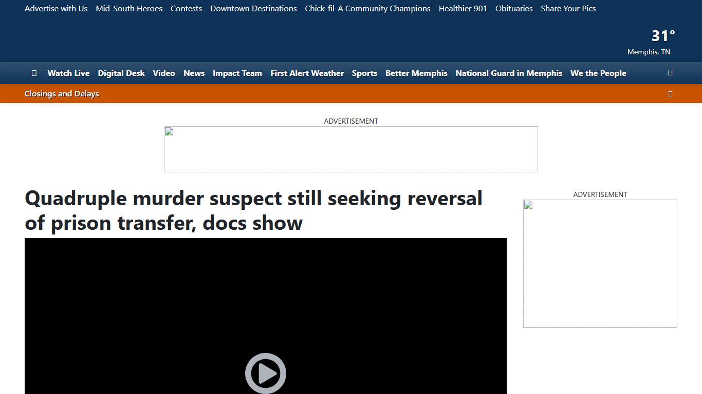 Quadruple murder suspect still seeking reversal of prison transfer, docs show